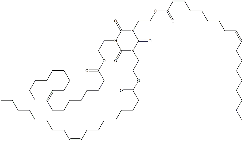 1,3,5-Tris(2-oleoyloxyethyl)hexahydro-1,3,5-triazine-2,4,6-trione Struktur