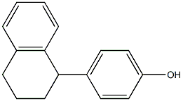 4-[(1,2,3,4-Tetrahydronaphthalen)-1-yl]phenol Struktur