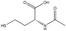 (R)-2-Acetylamino-4-mercaptobutyric acid Struktur