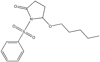 5-(Pentyloxy)-1-[(phenyl)sulfonyl]pyrrolidin-2-one Struktur