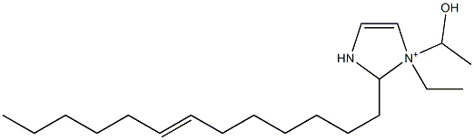 1-Ethyl-1-(1-hydroxyethyl)-2-(7-tridecenyl)-4-imidazoline-1-ium Struktur