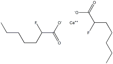 Bis(2-fluoroheptanoic acid)calcium salt Struktur