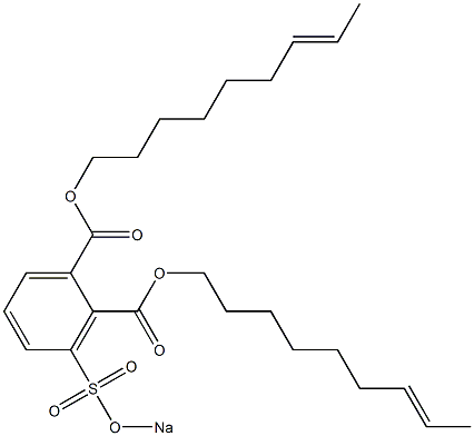 3-(Sodiosulfo)phthalic acid di(7-nonenyl) ester Struktur