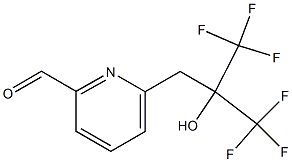 6-(2-Hydroxy-3,3,3-trifluoro-2-trifluoromethylpropyl)-2-pyridinecarbaldehyde Struktur