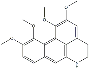 1,2,10,11-Tetramethoxy-5,6-dihydro-4H-dibenzo[de,g]quinoline Struktur