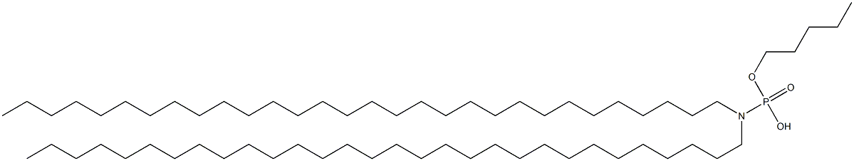 N,N-Ditriacontylamidophosphoric acid hydrogen pentyl ester Struktur