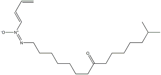 14-Methyl-1-[[(E)-1,3-butadienyl]-ONN-azoxy]pentadecan-8-one Struktur