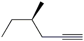 [R,(-)]-4-Methyl-1-hexyne Struktur