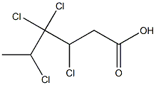 3,4,4,5-Tetrachlorohexanoic acid Struktur