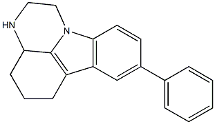 2,3,3a,4,5,6-Hexahydro-8-phenyl-1H-pyrazino[3,2,1-jk]carbazole Struktur