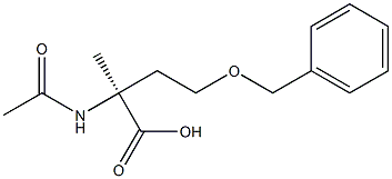 (S)-2-(Acetylamino)-4-(benzyloxy)-2-methylbutyric acid Struktur