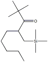 2,2-Dimethyl-4-trimethylsilylmethyl-3-nonanone Struktur