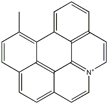 8-Methyl-2a-azoniabenzo[ghi]perylene Struktur