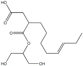 2-(5-Octenyl)succinic acid hydrogen 1-[2-hydroxy-1-(hydroxymethyl)ethyl] ester Struktur