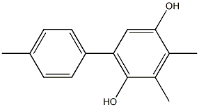 2,3-Dimethyl-5-(4-methylphenyl)benzene-1,4-diol Struktur