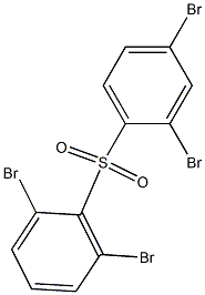 2,4-Dibromophenyl 2,6-dibromophenyl sulfone Struktur