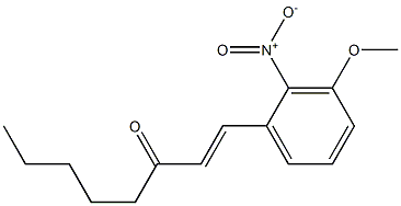 1-(2-Nitro-3-methoxyphenyl)-1-octen-3-one Struktur