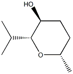 (2R,3S,6S)-6-Methyl-2-(1-methylethyl)tetrahydro-2H-pyran-3-ol Struktur