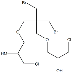 6,6-Di(bromomethyl)-1,11-dichloro-4,8-dioxaundecane-2,10-diol Struktur