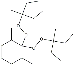 2,6-Dimethyl-1,1-bis(1-ethyl-1-methylpropylperoxy)cyclohexane Struktur