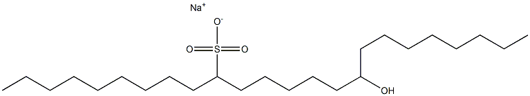 16-Hydroxytetracosane-10-sulfonic acid sodium salt Struktur