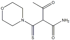 2-(Morpholinothiocarbonyl)-3-oxobutyramide Struktur