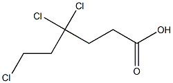 4,4,6-Trichlorohexanoic acid Struktur