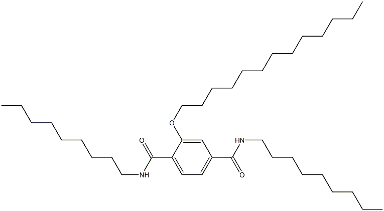 2-(Tridecyloxy)-N,N'-dinonylterephthalamide Struktur