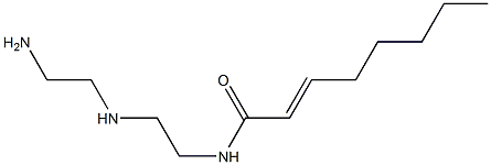 N-[2-[(2-Aminoethyl)amino]ethyl]-2-octenamide Struktur