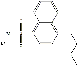 4-Butyl-1-naphthalenesulfonic acid potassium salt Struktur