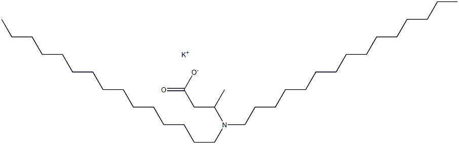 3-(Dipentadecylamino)butyric acid potassium salt Struktur