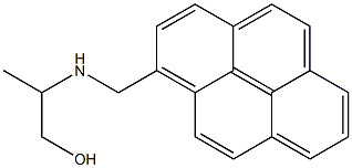 1-(2-Hydroxy-1-methylethylaminomethyl)pyrene Struktur