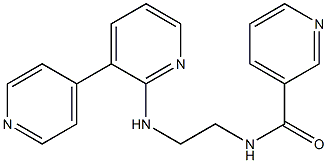 N-[2-[(3,4'-Bipyridin-6-yl)amino]ethyl]pyridine-3-carboxamide Struktur