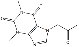 1,3-Dimethyl-7-acetonylxanthine Struktur