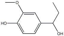 2-Methoxy-4-(1-hydroxypropyl)phenol Struktur