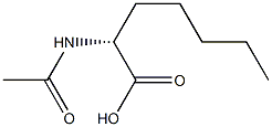 [R,(+)]-2-Acetylaminoheptanoic acid Struktur