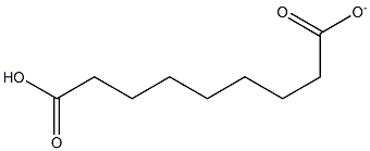 Nonanedioic acidanion Struktur