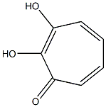 2,3-Dihydroxy-2,4,6-cycloheptatrien-1-one Struktur