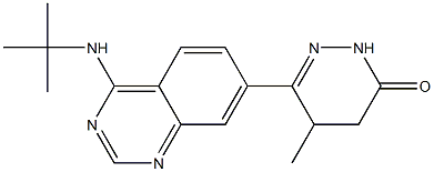 4,5-Dihydro-5-methyl-6-(4-tert-butylaminoquinazolin-7-yl)pyridazin-3(2H)-one Struktur