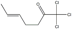 (E)-1,1,1-Trichloro-5-hepten-2-one Struktur