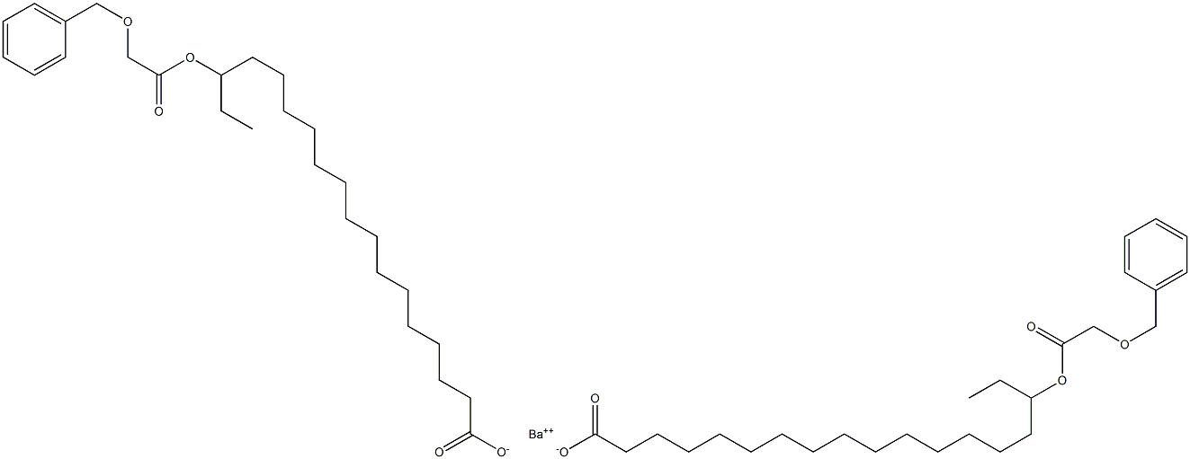 Bis[16-(benzyloxyacetoxy)stearic acid]barium salt Struktur