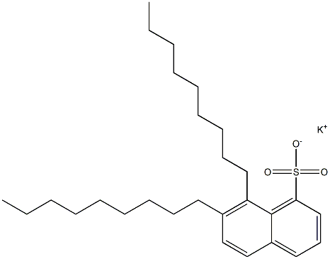 7,8-Dinonyl-1-naphthalenesulfonic acid potassium salt Struktur