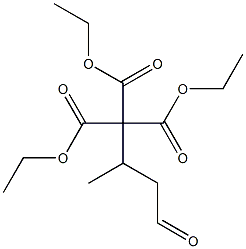 2-Methyl-4-oxobutane-1,1,1-tricarboxylic acid triethyl ester Struktur