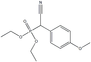 [Cyano(4-methoxyphenyl)methyl]phosphonic acid diethyl ester Struktur