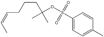 (Z)-2-Methyl-6-octen-2-ol tosylate Struktur