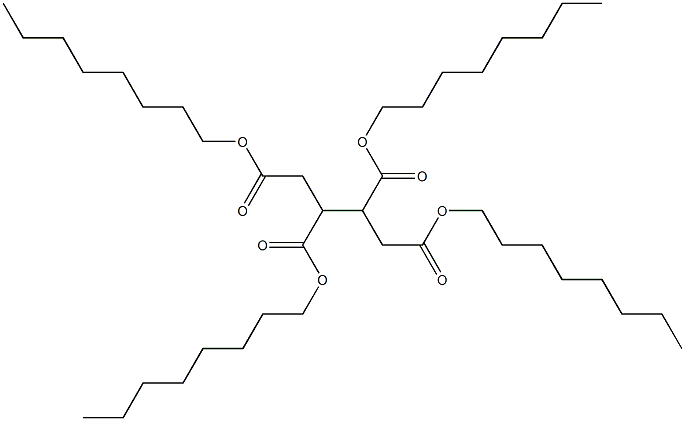 1,2,3,4-Butanetetracarboxylic acid tetraoctyl ester Struktur