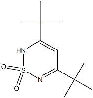 3,5-Di(tert-butyl)-2H-1,2,6-thiadiazine 1,1-dioxide Struktur