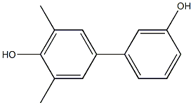 3,5-Dimethyl-1,1'-biphenyl-3',4-diol Struktur