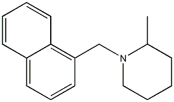 2-Methyl-1-(1-naphtylmethyl)piperidine Struktur