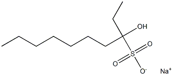 3-Hydroxydecane-3-sulfonic acid sodium salt Struktur